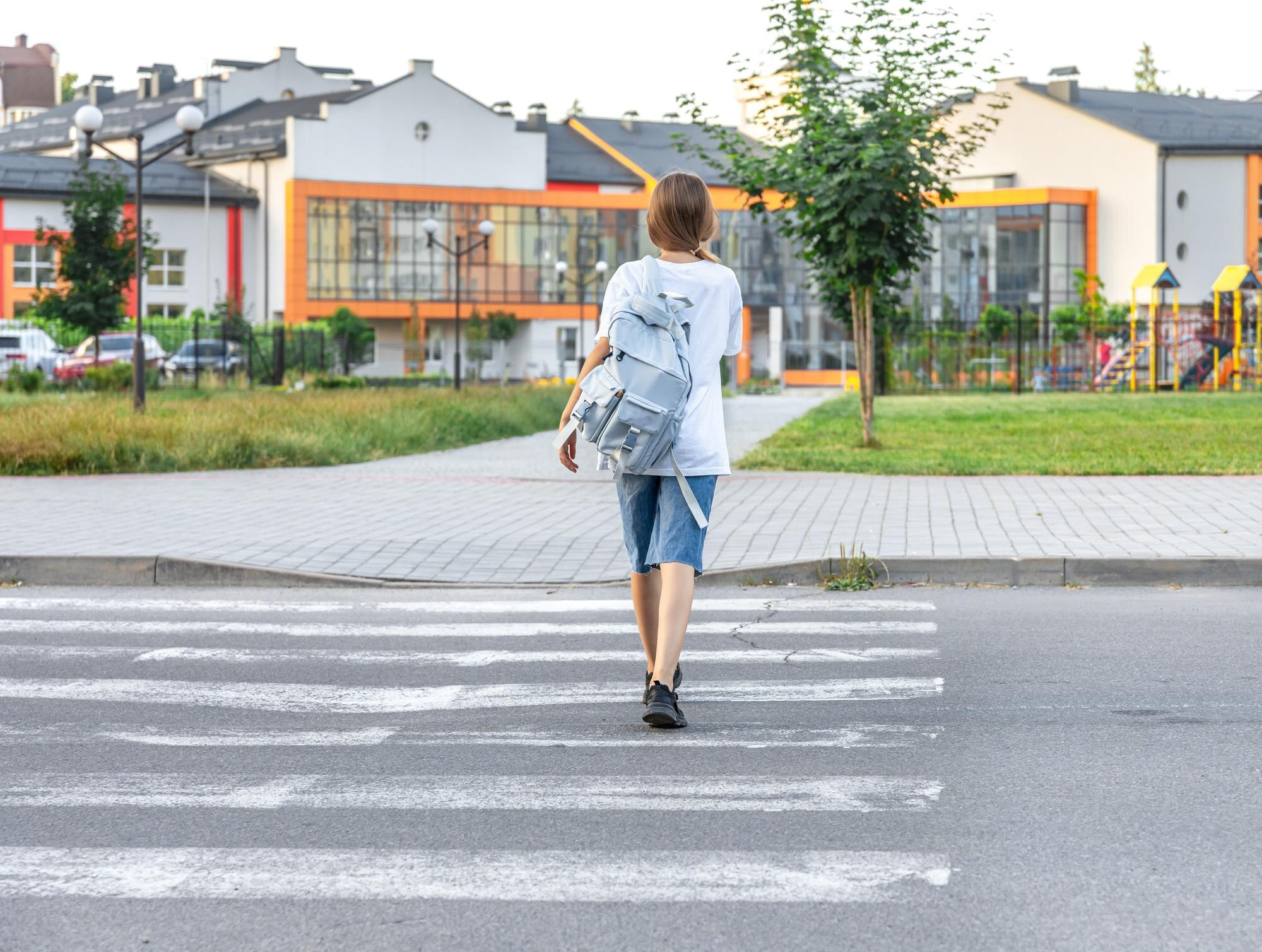 Pedestrian crosswalk enforcement in Miami
